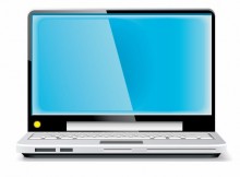 Laptop Vector Blue Screen